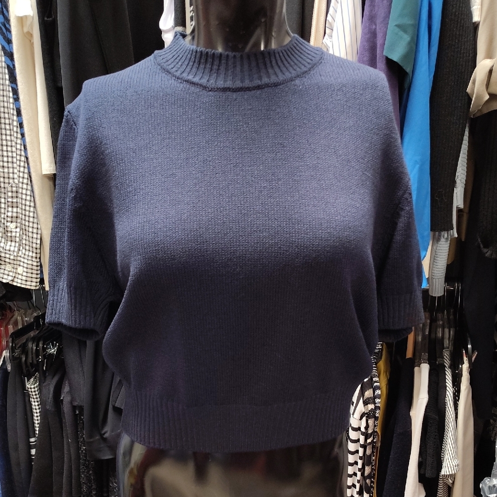 St. John Navy Blue Sweater